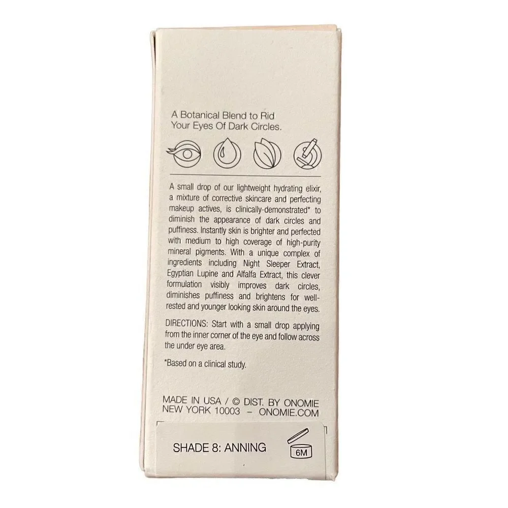 ONOMIE Bright Concealing Elixir Dark Circle Corrector in Anning Shade 10g NEW